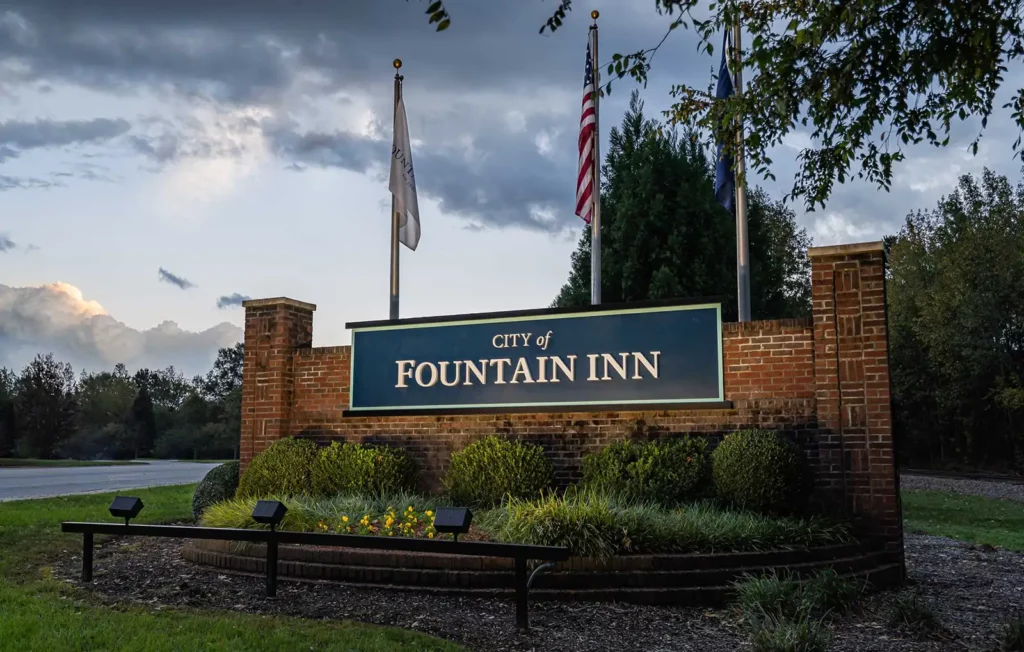 City of Fountain Inn sign